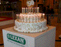 Cake designed and built by JT Lind associates MA-USA using TCS-MFM candle flame emulators
